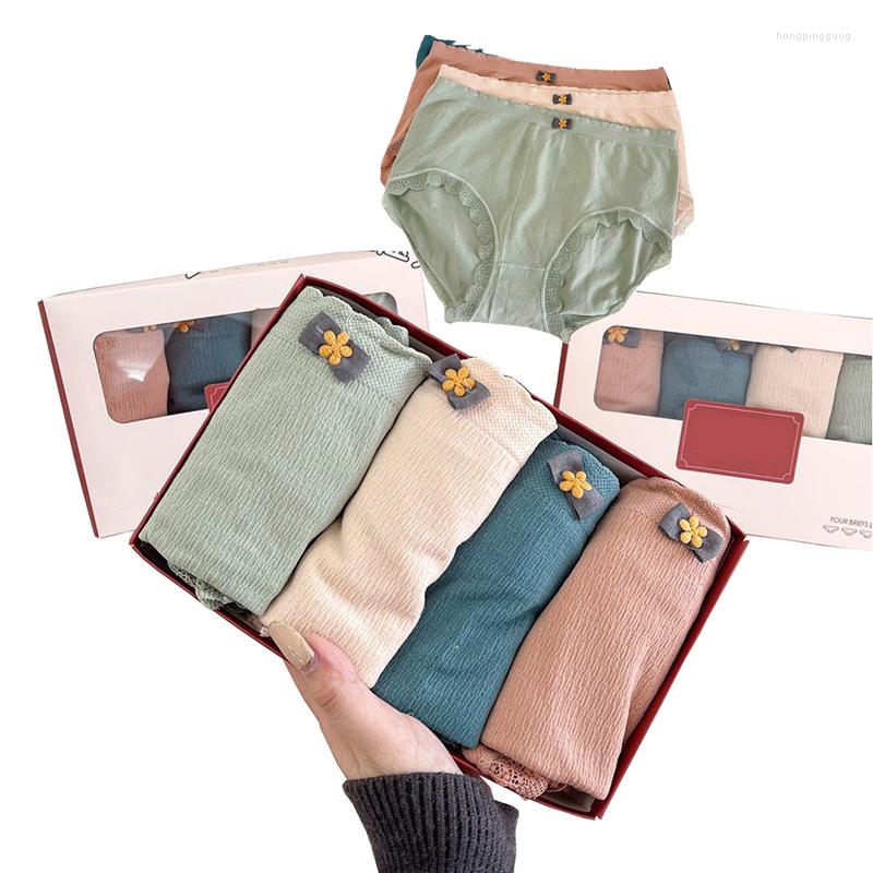 Women's Panties 4Pcs/Set Women's Cotton Underwear Sexy Lace Seamless Underpants Women Mid Waist Solid Color Plus Size Breathable Set, Nk112
Women's Panties 4Pcs/Set Women's Cotton Underwear Sexy Lace Seamless Underpants Women Mid Waist Solid Color Plus Size Breathable Set, Nk112
