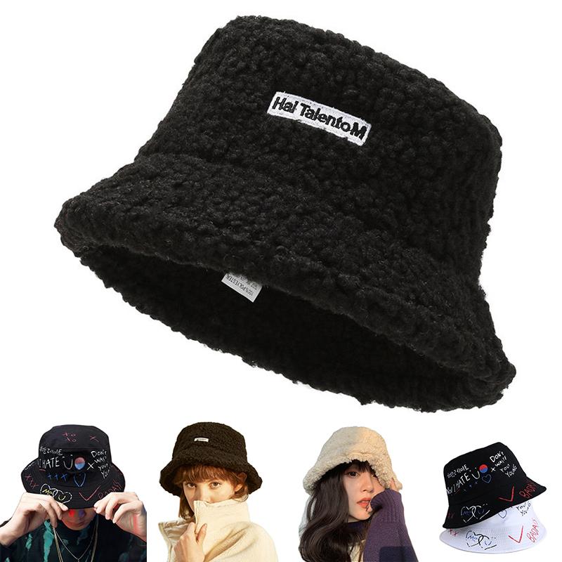 Berets Winter Lamb Wool Bucket Hat Women Girl Outdoor Warm Panama Fisherman Hats Summer Harajuku Graffiti Letter Men Fishing CapBerets, White
Berets Winter Lamb Wool Bucket Hat Women Girl Outdoor Warm Panama Fisherman Hats Summer Harajuku Graffiti Letter Men Fishing CapBerets, White