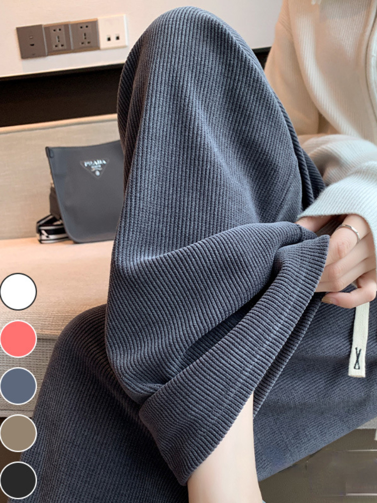 Women' Pants Capris Autumn Winter Korean Lace Up Pants Women Plus Velvet Wide Leg Pants Women' High Waist Straight Warm Loose Trousers 230316, Dark gray
Women' Pants Capris Autumn Winter Korean Lace Up Pants Women Plus Velvet Wide Leg Pants Women' High Waist Straight Warm Loose Trousers 230316, Dark gray