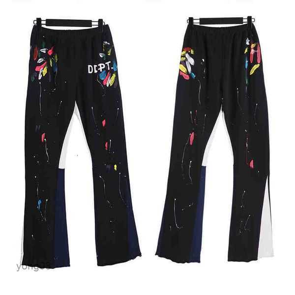 Galleryes Ink Patching Hand-painted Pants Designer Dept Sweatpant Splashing Graffiti Pant Men' Women' Sports Micro Flare 2q2jj 3dvev, Details 
Galleryes Ink Patching Hand-painted Pants Designer Dept Sweatpant Splashing Graffiti Pant Men' Women' Sports Micro Flare 2q2jj 3dvev, Details