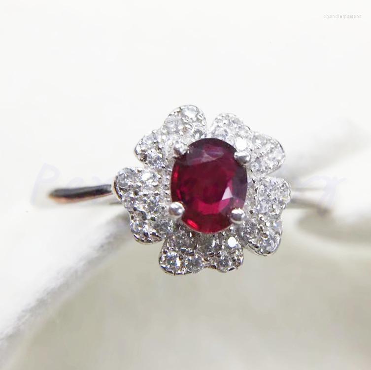 Cluster Rings Real Ruby Ring Natural 925 Sterling Silver 0.6ct Gemstone Handworked Jewelry Fine #L18061718
Cluster Rings Real Ruby Ring Natural 925 Sterling Silver 0.6ct Gemstone Handworked Jewelry Fine #L18061718