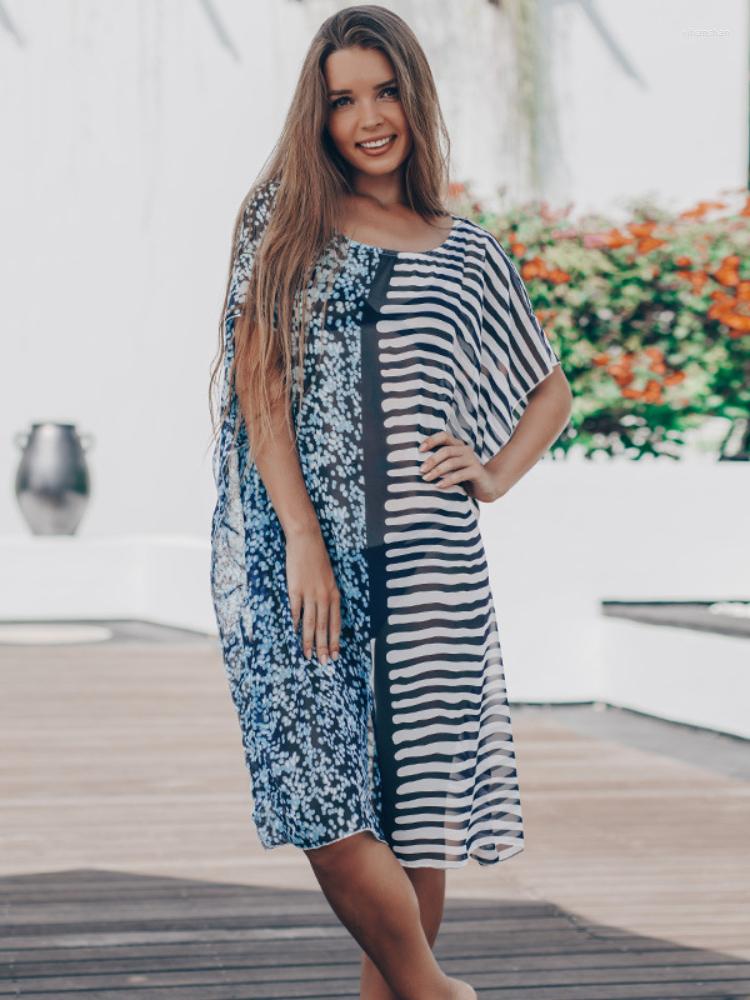 Women's Swimwear Chiffon Bikini Cover Up Striped Star Patchwork Beach Tunic Swimsuit 2023 Loose Short Sleeve Beachwear Summer, Blue beach dress
Women's Swimwear Chiffon Bikini Cover Up Striped Star Patchwork Beach Tunic Swimsuit 2023 Loose Short Sleeve Beachwear Summer, Blue beach dress
