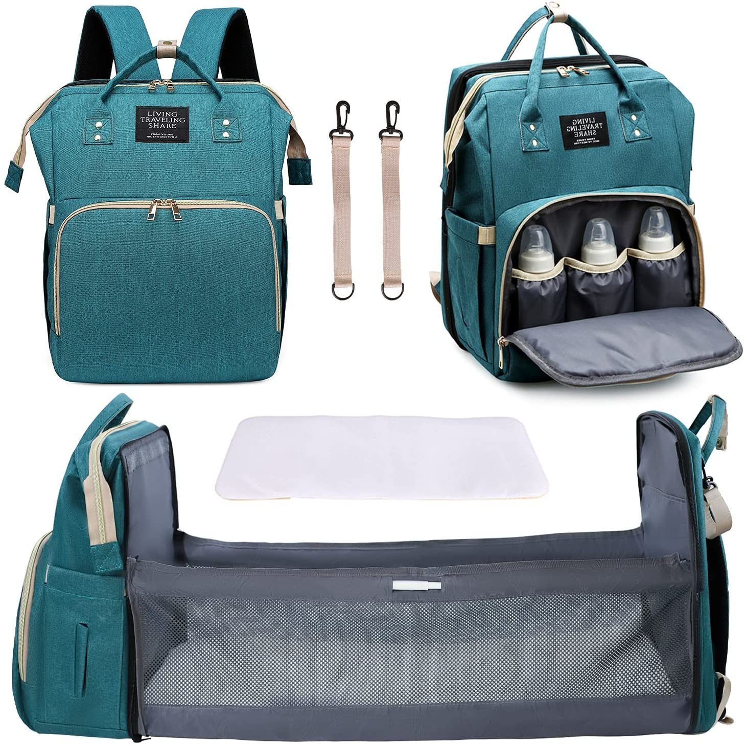 Diaper Bags Usb Diaper Bag for Baby Boys Girls Diaper Bag Backpack with Changing Station with Foldable Travel Bed Large Capacity Waterproof 230316, 04
Diaper Bags Usb Diaper Bag for Baby Boys Girls Diaper Bag Backpack with Changing Station with Foldable Travel Bed Large Capacity Waterproof 230316, 04