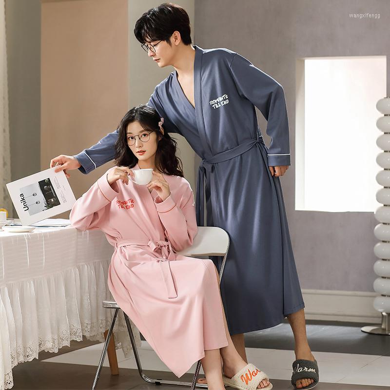 Women's Sleepwear Est Spring And Autumn Bathrobe Couples Cotton Kimono Male Long Bath Robe Women Dressing Gown, 2264w
Women's Sleepwear Est Spring And Autumn Bathrobe Couples Cotton Kimono Male Long Bath Robe Women Dressing Gown, 2264w