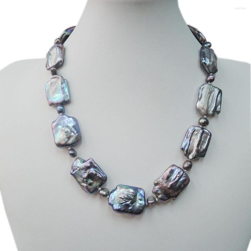 Choker FRESHWATER PEARL NECKLACE BLACK RECTANGLE Baroque NECKLACE-good Quality-925 SILVER CLASP
Choker FRESHWATER PEARL NECKLACE BLACK RECTANGLE Baroque NECKLACE-good Quality-925 SILVER CLASP