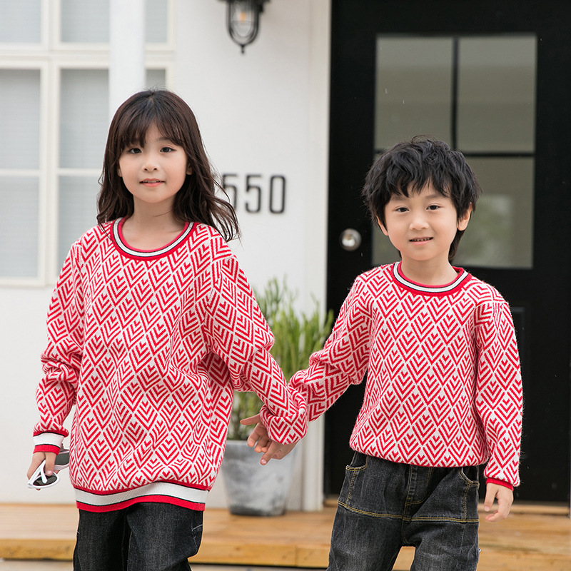 Family Matching Outfits Matching Sweaters For Family Mother Daughter Dad Son Knitted Sweater Family Look Couple Outfits Women Men Kids Baby Sweaters 2