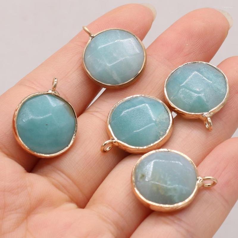 Pendant Necklaces Natural Amazonite Charms Round Gilt Edge Necklace For Jewelry Making DIY Earrings Accessories 16x20mm
Pendant Necklaces Natural Amazonite Charms Round Gilt Edge Necklace For Jewelry Making DIY Earrings Accessories 16x20mm