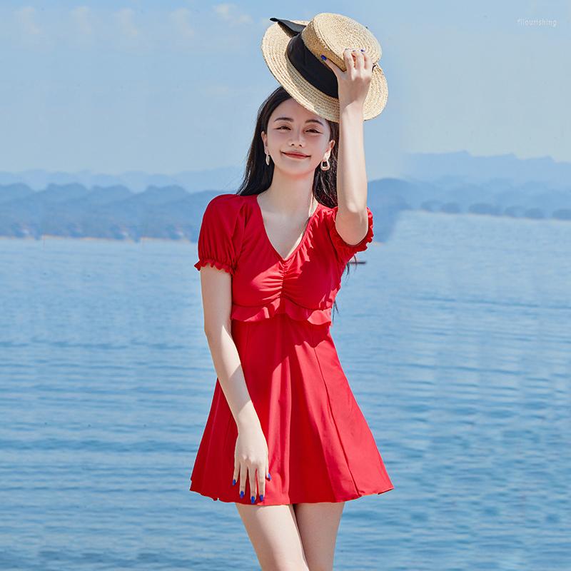 Women's Swimwear V Neckline Two Piece Swimsuit With Skirt Plus Size Women Quick Drying Swimming Suit Solid Beachwear Beach Coverups, Red
Women's Swimwear V Neckline Two Piece Swimsuit With Skirt Plus Size Women Quick Drying Swimming Suit Solid Beachwear Beach Coverups, Red