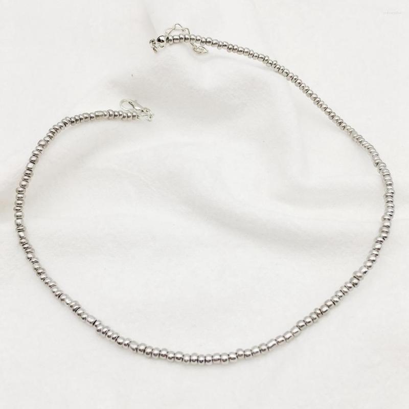 Choker Women Silver Beaded Necklace Decorative Adjustable Clavicle Boho Short Jewellery Accessories
Choker Women Silver Beaded Necklace Decorative Adjustable Clavicle Boho Short Jewellery Accessories