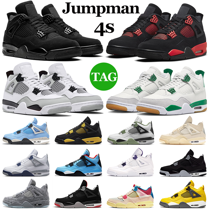 Jumpman 4 Men Basketball Shoes 4s j4 Womens Mens Trainers Military Black Cat Red Thunder Canvas Seafoam Pine Green Bred Cool Grey Sports Sneakers Outdoor, Rapto
Jumpman 4 Men Basketball Shoes 4s j4 Womens Mens Trainers Military Black Cat Red Thunder Canvas Seafoam Pine Green Bred Cool Grey Sports Sneakers Outdoor, Rapto