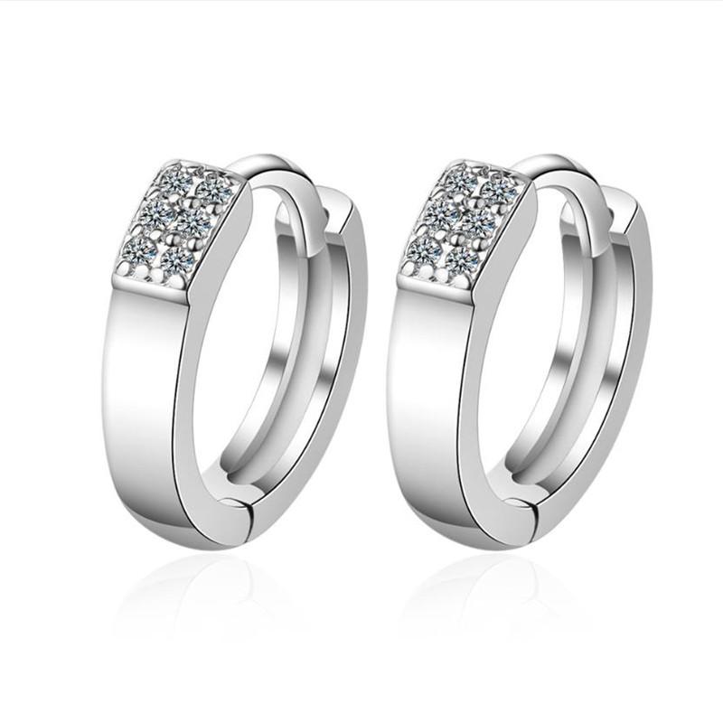 Hoop Earrings & Huggie Women Silver Plated Female Jewelry Shiny Zircon Square Girls Earring For Princess Accessories Trendy Lover Gift
Hoop Earrings & Huggie Women Silver Plated Female Jewelry Shiny Zircon Square Girls Earring For Princess Accessories Trendy Lover Gift