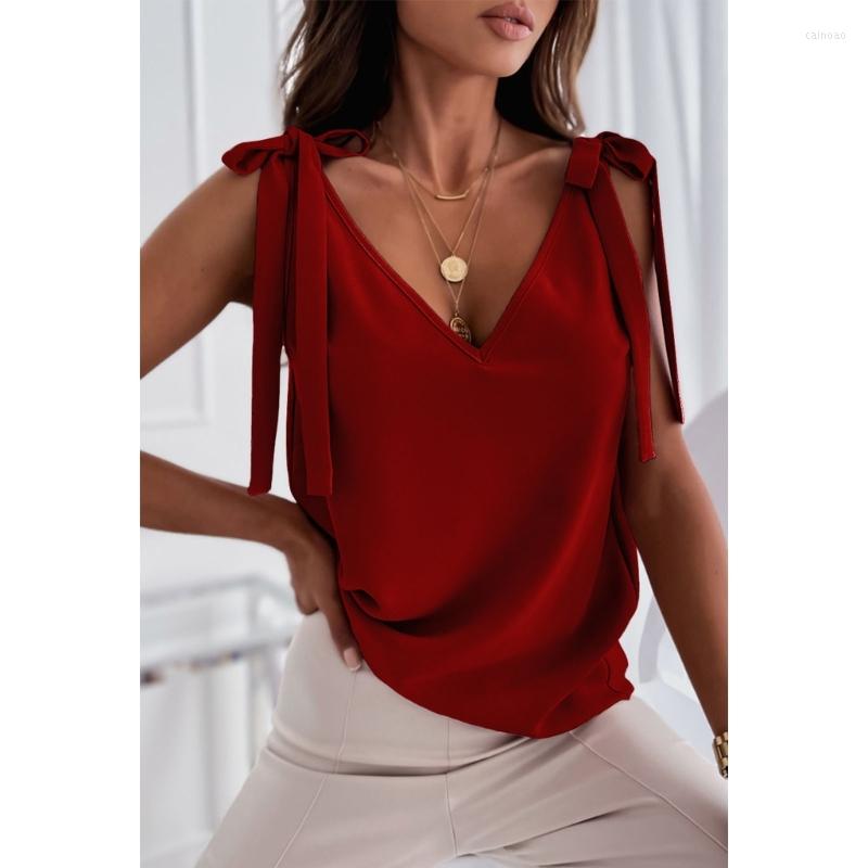 Women's Tanks H9ED Women Summer Top Camisole Sexy Sleeveless Deep V-Neck Solid Color Loose Vest Tie Shoulder Strap Bowknot Blouse, Pink
Women's Tanks H9ED Women Summer Top Camisole Sexy Sleeveless Deep V-Neck Solid Color Loose Vest Tie Shoulder Strap Bowknot Blouse, Pink