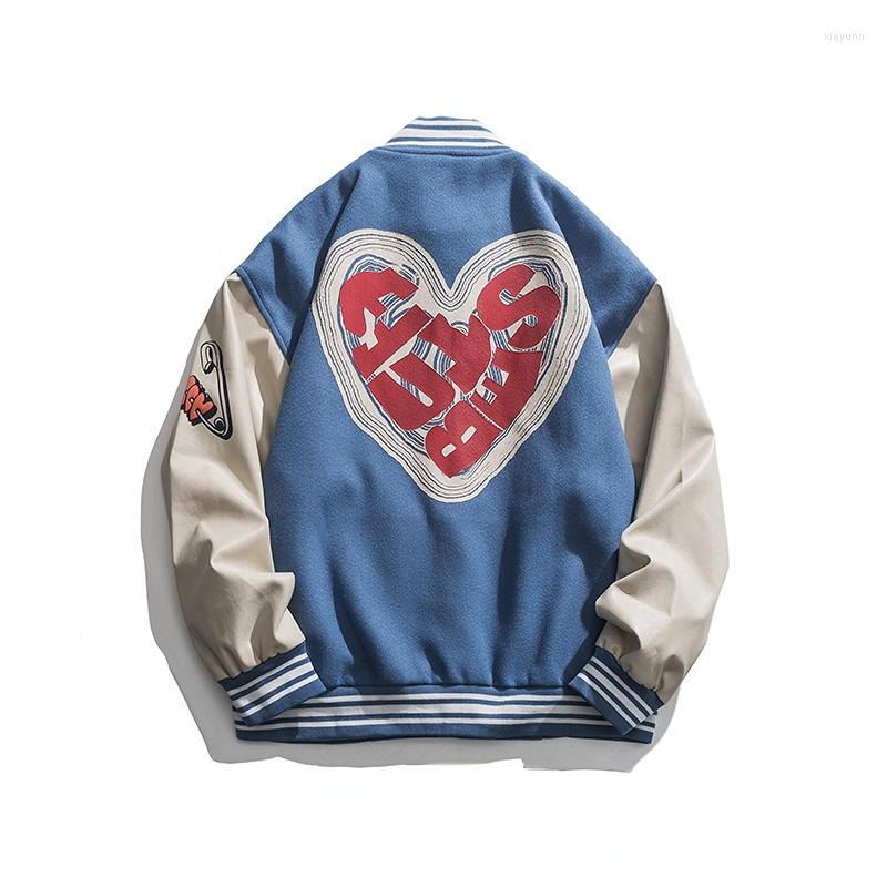 Women's Jackets Harajuku Baseball Jacket Autumn Spring Heart Foaming Print Outwear Women's Oversize Couple Unisex Men's Bomber Coat, Blue
Women's Jackets Harajuku Baseball Jacket Autumn Spring Heart Foaming Print Outwear Women's Oversize Couple Unisex Men's Bomber Coat, Blue