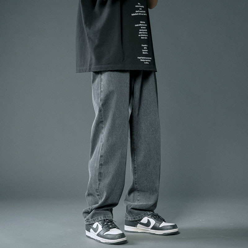 Men's Jeans Autumn Streetwear Baggy Jeans Men Korean Fashion Loose Straight Wide Leg Pants Male Brand Clothing Black Light Blue 230316, White
Men's Jeans Autumn Streetwear Baggy Jeans Men Korean Fashion Loose Straight Wide Leg Pants Male Brand Clothing Black Light Blue 230316, White