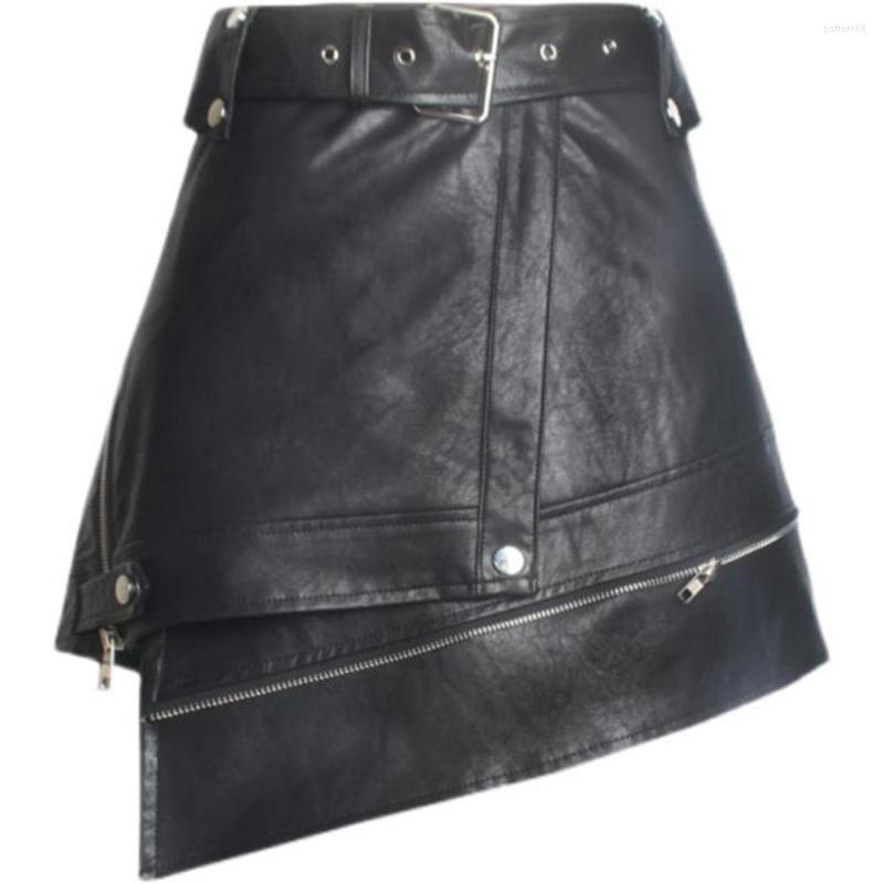 Skirts Pu Skirt High Waist Irregular Leather Fashion Sexy A-line Ropa Para Mujer Casual, Black
Skirts Pu Skirt High Waist Irregular Leather Fashion Sexy A-line Ropa Para Mujer Casual, Black
