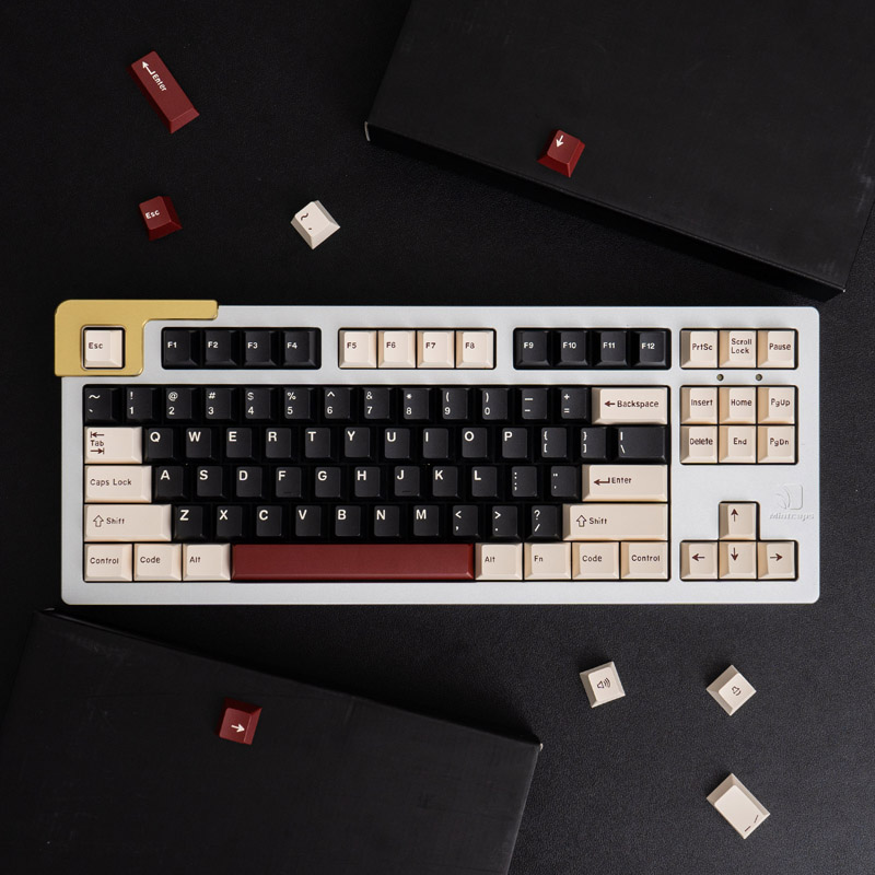 Gmk Rome And Fishing 173/174 Keys Double Shot Keycap Cherry Profile English Custom Personality Keycaps For Mechanical Keyboard