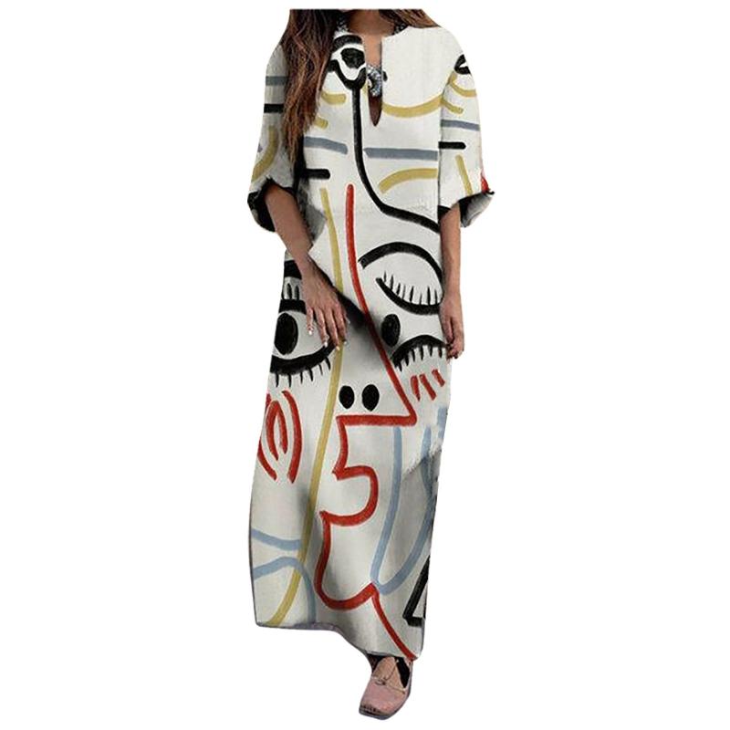 Casual Dresses Women Long Dress Abstract Print Holiday Party Boho Sleeveless Bridal Shower For WomenCasual, Beige
Casual Dresses Women Long Dress Abstract Print Holiday Party Boho Sleeveless Bridal Shower For WomenCasual, Beige