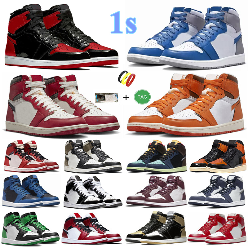 Jumpman 1 1s Mens Basketball shoes Bred Patent StarFish Lucky Green UNC True Blue Ts x Dark Mocha Gold Top 3 Shadow 2.0 Men Women Trainers Sports Sneakers Sneaker 36-47, Color#7
Jumpman 1 1s Mens Basketball shoes Bred Patent StarFish Lucky Green UNC True Blue Ts x Dark Mocha Gold Top 3 Shadow 2.0 Men Women Trainers Sports Sneakers Sneaker 36-47, Color#7