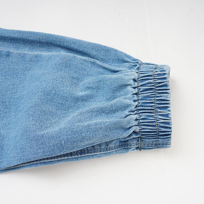 Men's Jeans Fashion Japanese and Korean Style Men's Jeans Elastic Waist Harem Pants Male Trendy Casual Denim Trousers All-Matchpants 230316