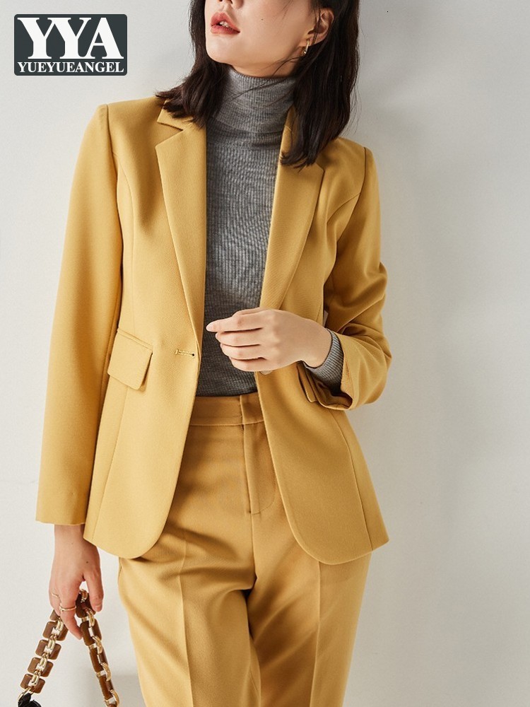 Women's Suits Blazers Office Ladies Elegant Fashion Formal Suits Spring Autumn Solid Color Blazers Pants Two Piece Set Women Business Casual Sets 230316
Women's Suits Blazers Office Ladies Elegant Fashion Formal Suits Spring Autumn Solid Color Blazers Pants Two Piece Set Women Business Casual Sets 230316