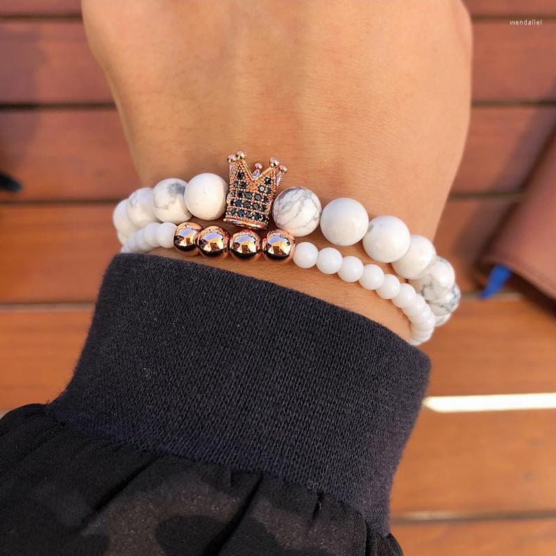 Strand 2023 Fashion Crown Charm Bracelet Men Classic Handmade Pave Cubic Zirconia Stone Beaded For Jewelry Gift
Strand 2023 Fashion Crown Charm Bracelet Men Classic Handmade Pave Cubic Zirconia Stone Beaded For Jewelry Gift
