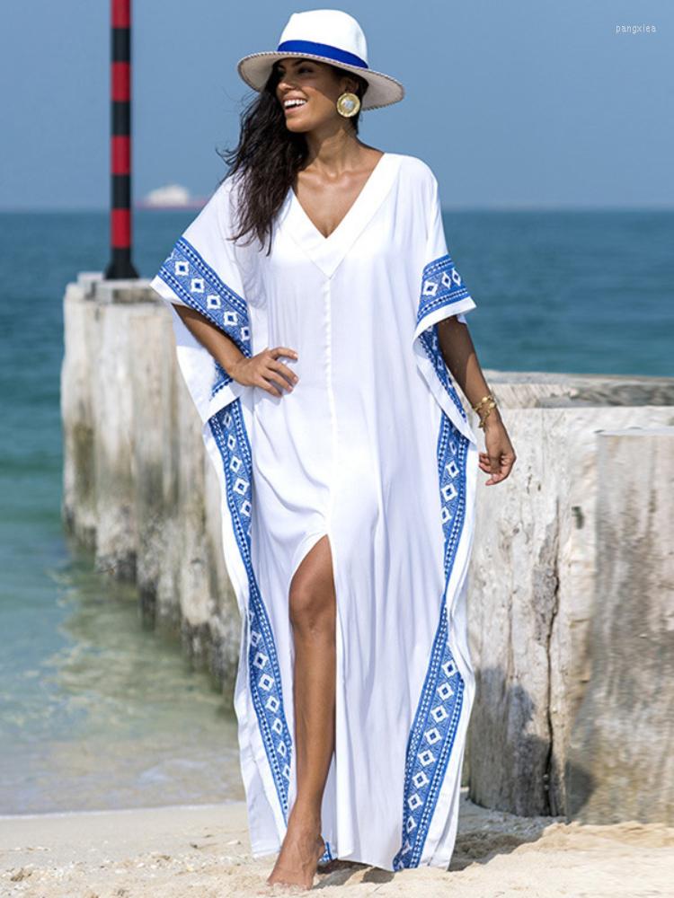 Women's Swimwear Kaftan Dresses Women Beach Cover Up White Embroidery India Folk Tunic Short Sleeve Summer Bathing Suits Outfits Beachwear, White kaftan dress
Women's Swimwear Kaftan Dresses Women Beach Cover Up White Embroidery India Folk Tunic Short Sleeve Summer Bathing Suits Outfits Beachwear, White kaftan dress