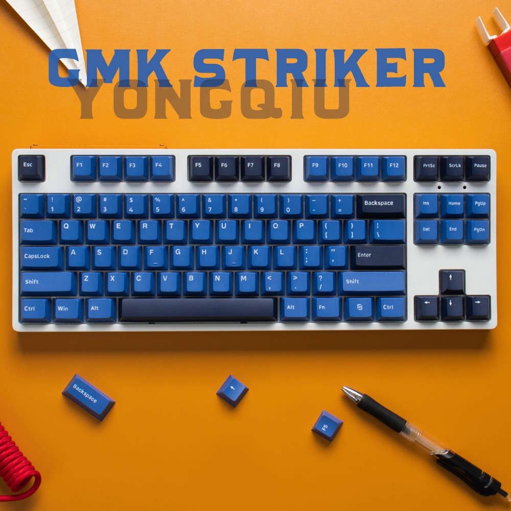 168 Keys PBT Keycap Double Shot Cherry Profile Keycaps English Personality For GMMK Pro Mechanical Keyboard GMK Striker Custom