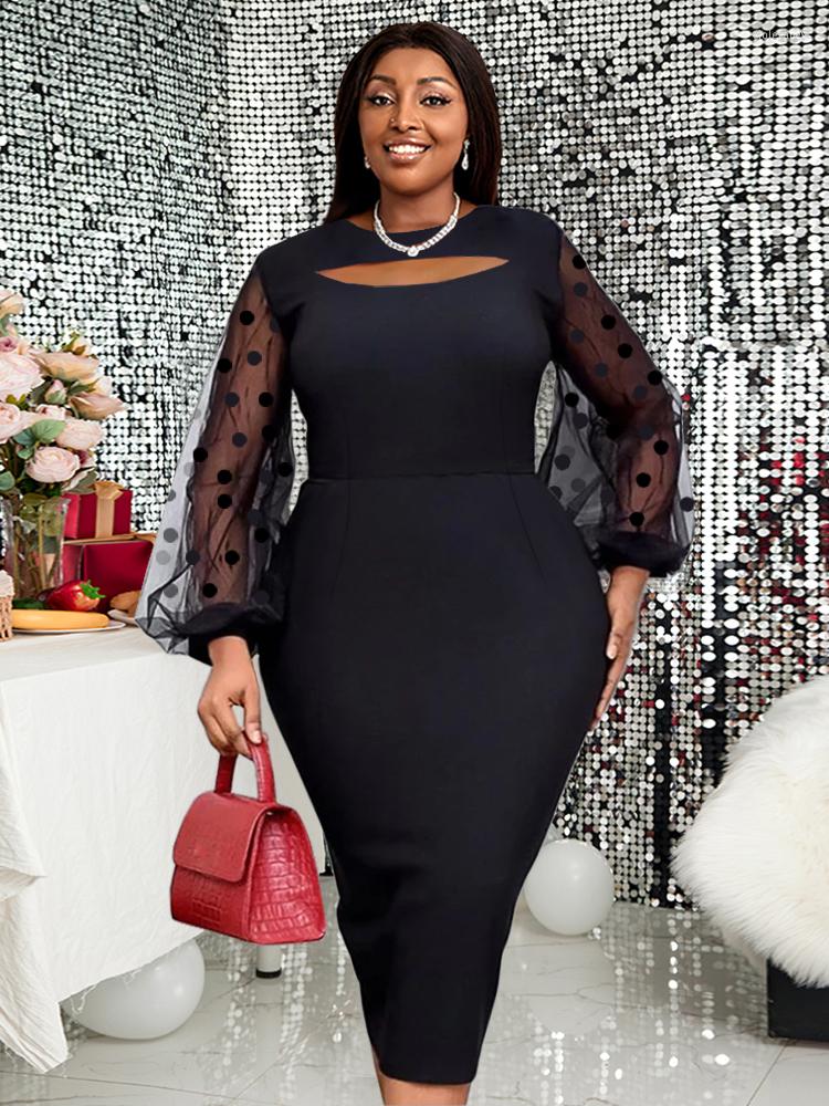 Plus Size Dresses Red Patchwork For Women O Neck Cut Out Long Lantern Sleeve Empire Bodycon Mesh Dot Evening Party Outfits, Pink
Plus Size Dresses Red Patchwork For Women O Neck Cut Out Long Lantern Sleeve Empire Bodycon Mesh Dot Evening Party Outfits, Pink