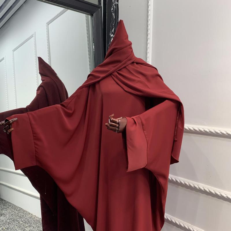 Ethnic Clothing Muslim Hijab Dress For Women Solid Headscarf Loose Robe Abayas Arab Islam Ramadan Prayer Kaftans Dubai Turkey Femme Eid
Ethnic Clothing Muslim Hijab Dress For Women Solid Headscarf Loose Robe Abayas Arab Islam Ramadan Prayer Kaftans Dubai Turkey Femme Eid