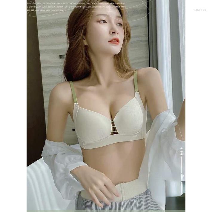Bras Contrast Color Ultra-thin Breathable No Steel Ring Gather Bright Solid Bra, Blue
Bras Contrast Color Ultra-thin Breathable No Steel Ring Gather Bright Solid Bra, Blue