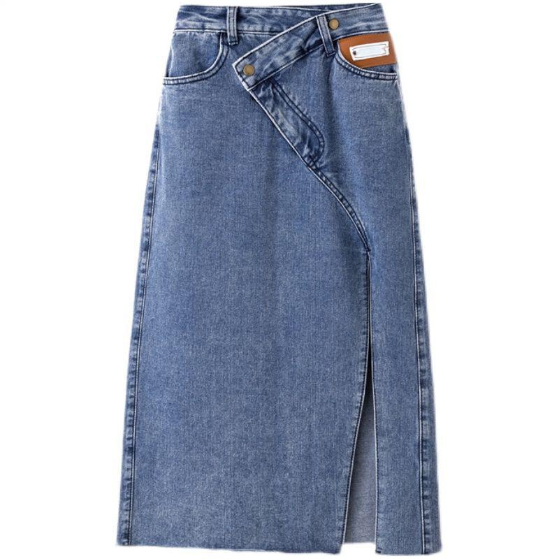 Skirts Plus Size Asymmetric Waist Split Mid Length Jeans Skirt 4xl Korean Punk Straight Denim Y2k Accessories Street Harajuku, Light blue
Skirts Plus Size Asymmetric Waist Split Mid Length Jeans Skirt 4xl Korean Punk Straight Denim Y2k Accessories Street Harajuku, Light blue