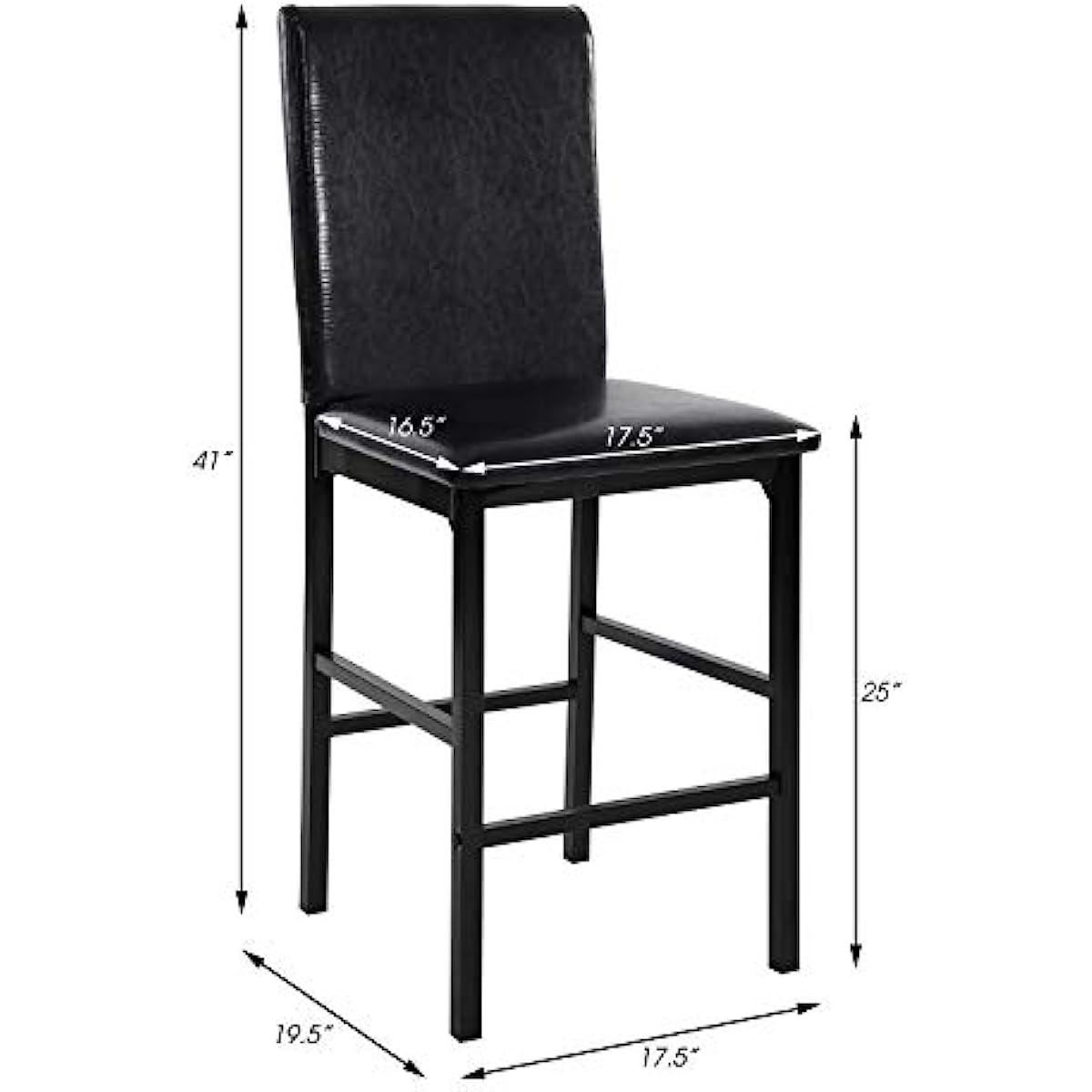 Homelegance Tempe Dining Counter Height Chair (Set of 4) Dark Brown fox fishing chair