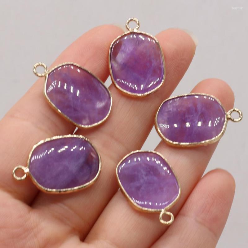 Pendant Necklaces Natural Amethyst Charms Oval Gilt Edge Necklace For Jewelry Making DIY Earrings Accessories 16x25mm
Pendant Necklaces Natural Amethyst Charms Oval Gilt Edge Necklace For Jewelry Making DIY Earrings Accessories 16x25mm