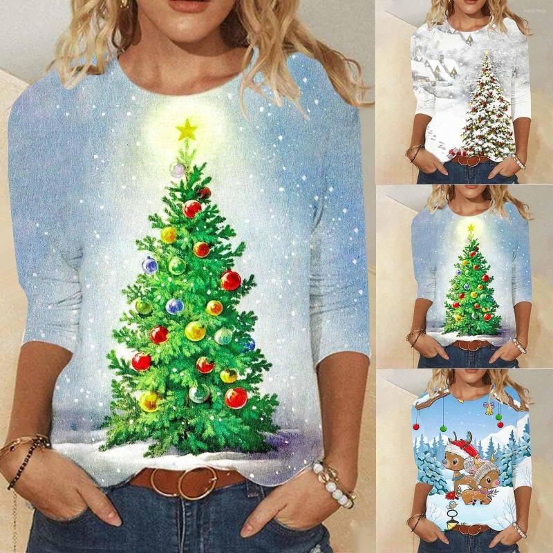 Women's T Shirts Under Shirt With Sleeves Casual Women's Long Sleeve Christmas Print Round Neck Top Women For Summer
Women's T Shirts Under Shirt With Sleeves Casual Women's Long Sleeve Christmas Print Round Neck Top Women For Summer