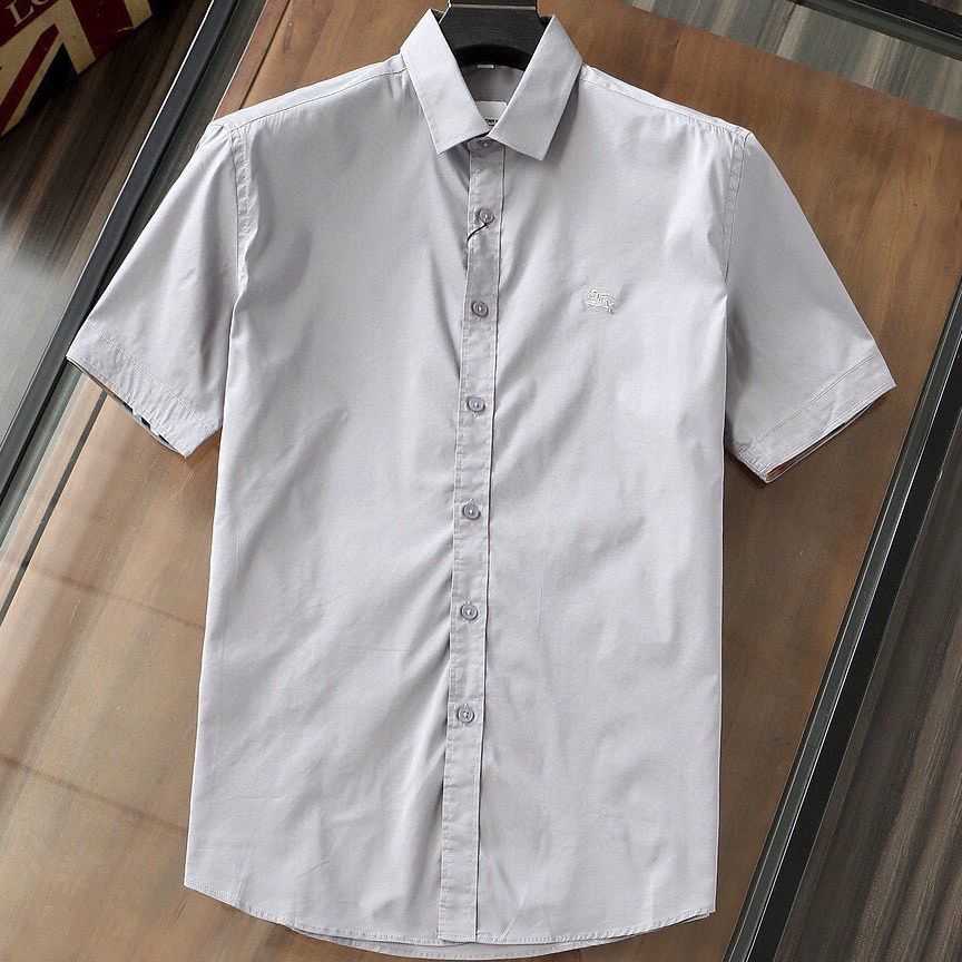 Bburbry Luxury Designer Shirt Unisex British Style Summer Light Luxury Classic Embroidery Pure Color Stretch Poplin Cotton Plaid Cuffs Men's Shirt, Blue-tb embroidery
Bburbry Luxury Designer Shirt Unisex British Style Summer Light Luxury Classic Embroidery Pure Color Stretch Poplin Cotton Plaid Cuffs Men's Shirt, Blue-tb embroidery