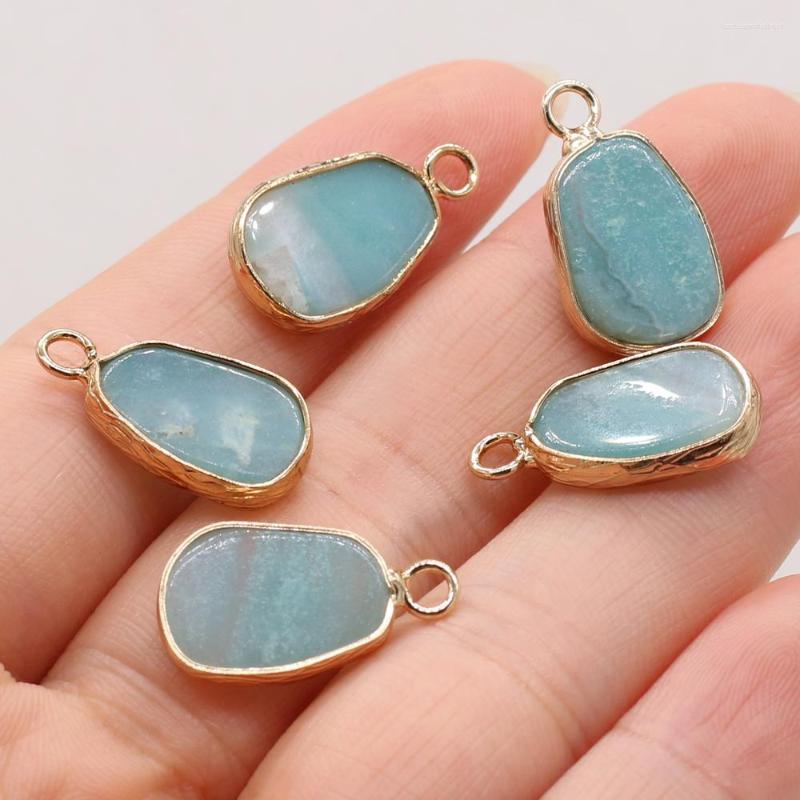 Pendant Necklaces Natural Amazonite Charms Oval Gilt Edge Necklace For Jewelry Making DIY Earrings Accessories 10x20mm
Pendant Necklaces Natural Amazonite Charms Oval Gilt Edge Necklace For Jewelry Making DIY Earrings Accessories 10x20mm