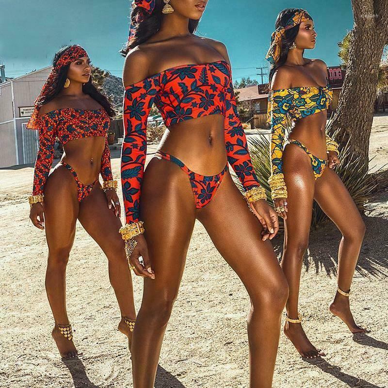 Women' Swimwear 2023 Women Sexy Long Sleeve Floral Bikini Set Swimsuit Summer Push-Up Bra Beachwear Bathing Suit, Red
Women' Swimwear 2023 Women Sexy Long Sleeve Floral Bikini Set Swimsuit Summer Push-Up Bra Beachwear Bathing Suit, Red