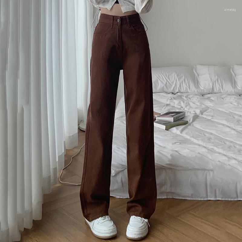 Women's Jeans Vintage Brown Women Summer High Waist Loose Straight Denim Trousers Female Y2K Casual Streetwear Wide Leg Pants, White
Women's Jeans Vintage Brown Women Summer High Waist Loose Straight Denim Trousers Female Y2K Casual Streetwear Wide Leg Pants, White