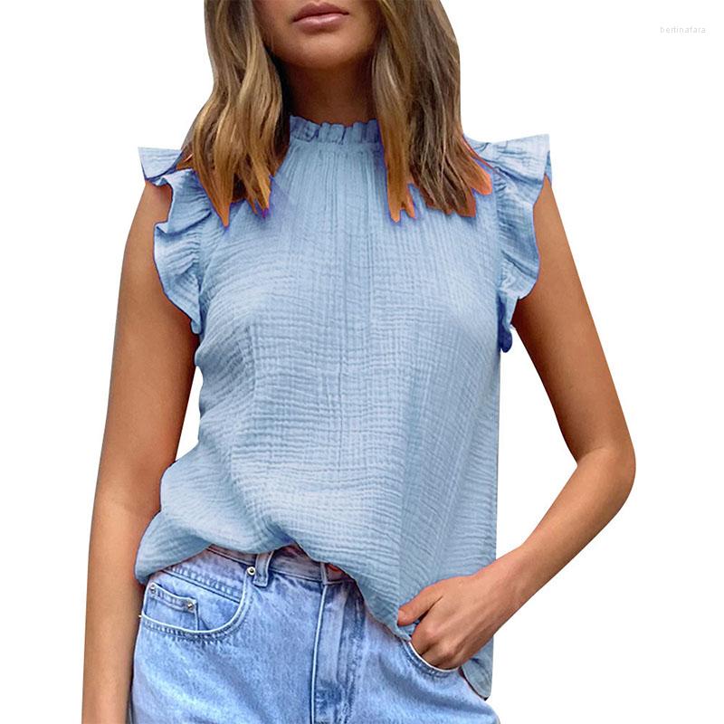 Women' T Shirts 2023 Summer Solid Female Tee Tops O Neck Sexy Sleeveless Ruffle Patchwork Women Casual Loose Simple Lady, Black
Women' T Shirts 2023 Summer Solid Female Tee Tops O Neck Sexy Sleeveless Ruffle Patchwork Women Casual Loose Simple Lady, Black