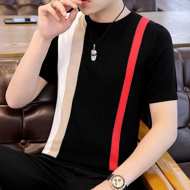 Mens T-Shirts Series Plain Knit Short Sleeve T-Shirt Women Mans sleeveless pullover sweater Street desinger shirt Balance Tees, 06
Mens T-Shirts Series Plain Knit Short Sleeve T-Shirt Women Mans sleeveless pullover sweater Street desinger shirt Balance Tees, 06
