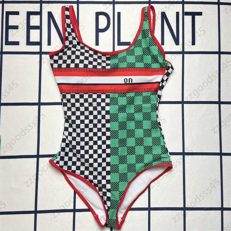 Sexy Summer Womens Designer Swimsuit Backless Skinny Casual Black And White Green Plaid Printed One-piece Bikini Suit Female Beach Swimwear
Sexy Summer Womens Designer Swimsuit Backless Skinny Casual Black And White Green Plaid Printed One-piece Bikini Suit Female Beach Swimwear