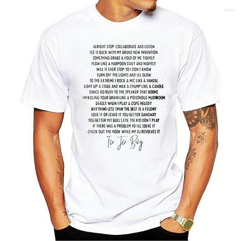 Men's T Shirts 2023 Fashion Men Short Sleeve Ice Baby Vanilla Hip Hop Lyric Mucis Classic Unisex Women O-neck Cotton, Bluemenx824993
Men's T Shirts 2023 Fashion Men Short Sleeve Ice Baby Vanilla Hip Hop Lyric Mucis Classic Unisex Women O-neck Cotton, Bluemenx824993