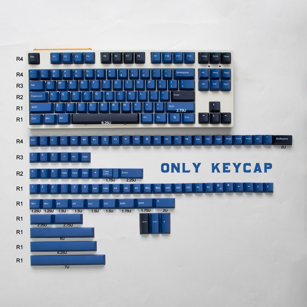 168 Keys PBT Keycap Double Shot Cherry Profile Keycaps English Personality For GMMK Pro Mechanical Keyboard GMK Striker Custom