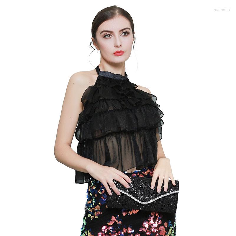 Stage Wear Women Sexy Halter Dancing Silk Tops Belly Dance Costume Shirt Ladies Bellydance Practice Clothes Performance Show Teamwear, Black
Stage Wear Women Sexy Halter Dancing Silk Tops Belly Dance Costume Shirt Ladies Bellydance Practice Clothes Performance Show Teamwear, Black