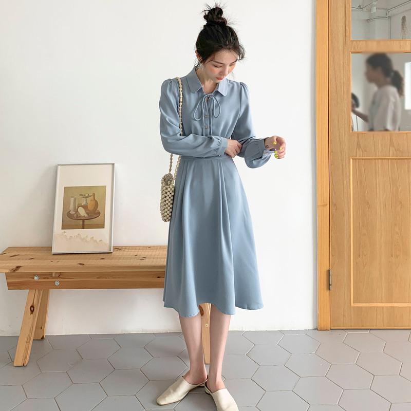 Casual Dresses Spring Dress Women Korean Long Sleeve Shirt Elegant Vintage For Party Midi Summer Vestidos De Fiesta KJ4507, Blue
Casual Dresses Spring Dress Women Korean Long Sleeve Shirt Elegant Vintage For Party Midi Summer Vestidos De Fiesta KJ4507, Blue