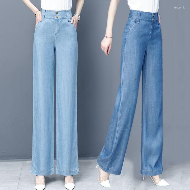 Women's Jeans 4XL Womens Faux Ice Silk Denim Wide Leg Spring Summer Elegant Office Long Straight Pants Female Thin Fashion Trousers C448, Dark blue jeans
Women's Jeans 4XL Womens Faux Ice Silk Denim Wide Leg Spring Summer Elegant Office Long Straight Pants Female Thin Fashion Trousers C448, Dark blue jeans
