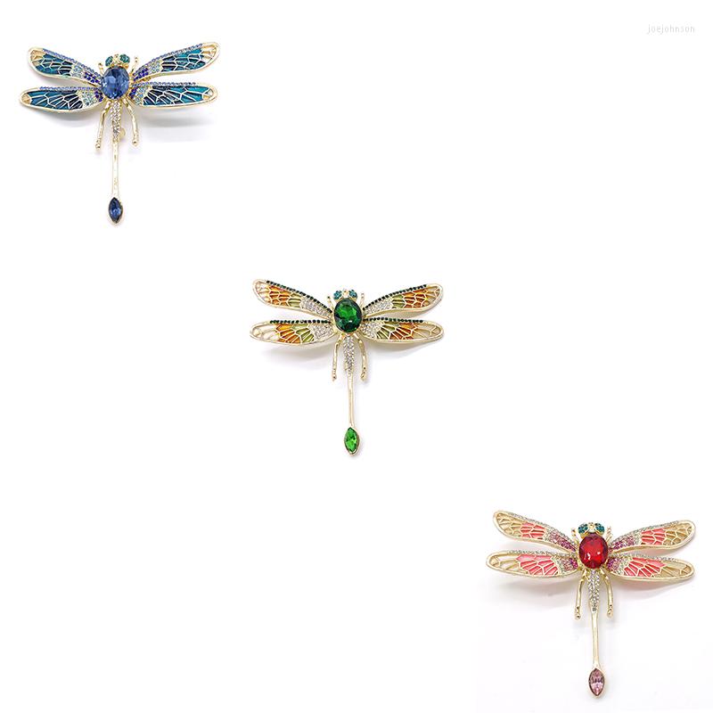 Brooches PD BROOCH Dragonfly Rhinestone Big Pin Insect Exaggerated Fashion High-end Corsage Accessories Jewelry Women
Brooches PD BROOCH Dragonfly Rhinestone Big Pin Insect Exaggerated Fashion High-end Corsage Accessories Jewelry Women