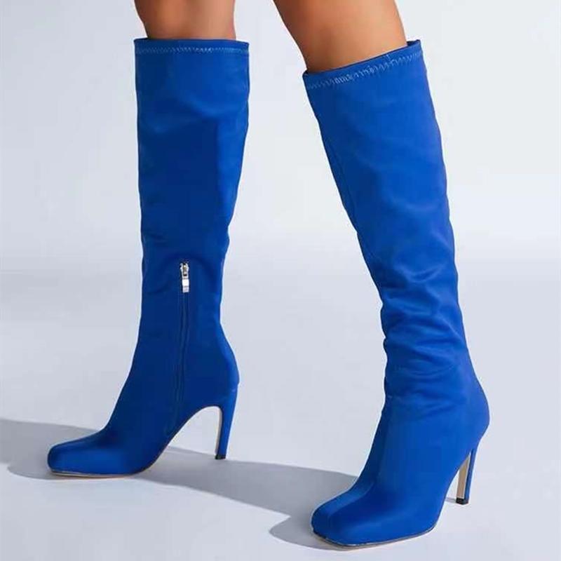 Boots Casual Soft Stretch Winter Fashion Square Toe Thin High Heel Women Knee Big Size 43, Black
Boots Casual Soft Stretch Winter Fashion Square Toe Thin High Heel Women Knee Big Size 43, Black