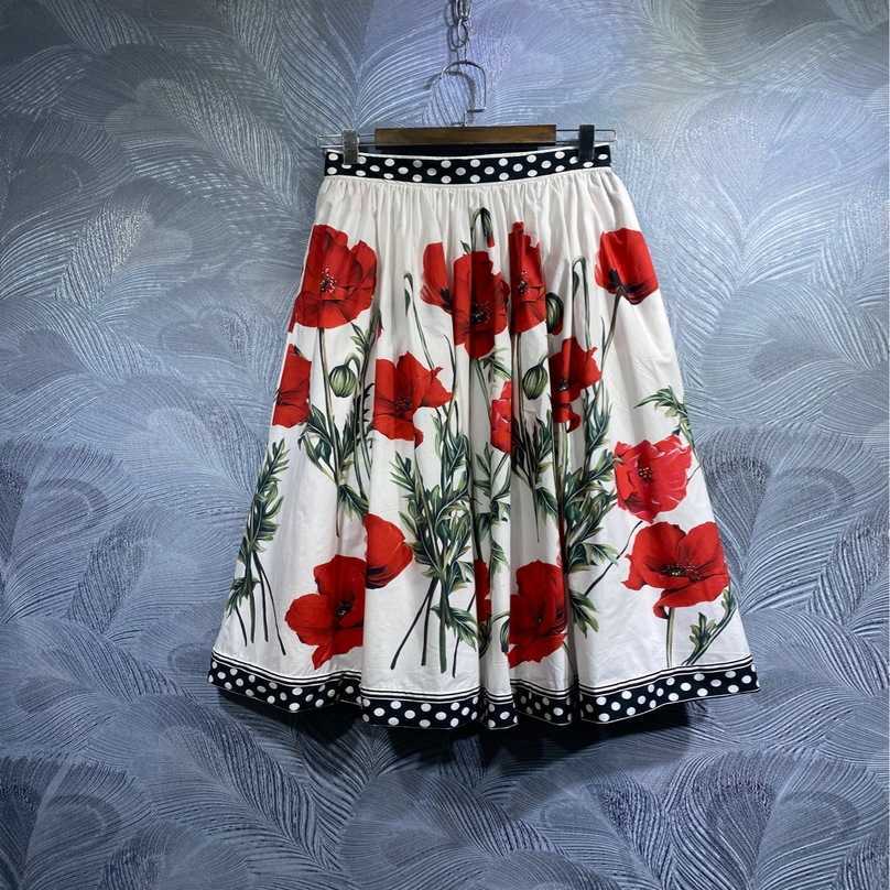 Designer womens brskirts dresses logo clothing 2023 spring new cotton printed waist skirt, Red7
Designer womens brskirts dresses logo clothing 2023 spring new cotton printed waist skirt, Red7