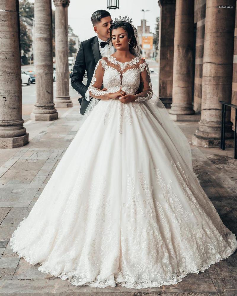 Wedding Dress Elegant Princess Ball Gown Sweetheart 3D Flowers Applique Crew Neck Long Sleeves Custom Made Bridal Gowns, Pink
Wedding Dress Elegant Princess Ball Gown Sweetheart 3D Flowers Applique Crew Neck Long Sleeves Custom Made Bridal Gowns, Pink